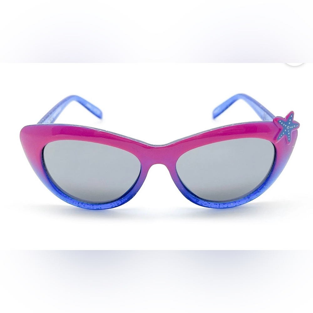 Little Mermaid Girl's Sunglasses, Pink with Purple Starfish